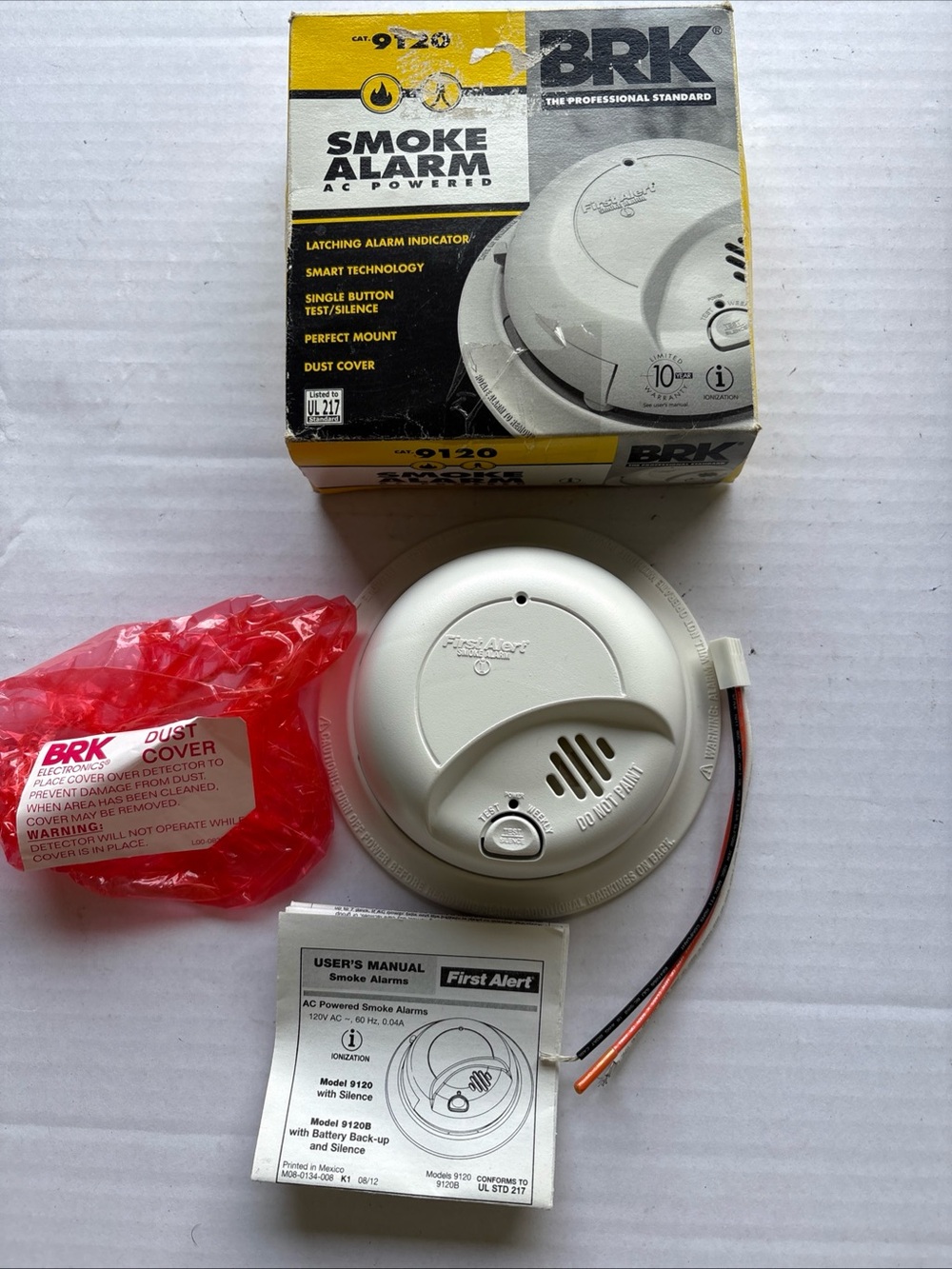 First Alert White AC-Powered Smoke Alarm by BRK - Model 9120